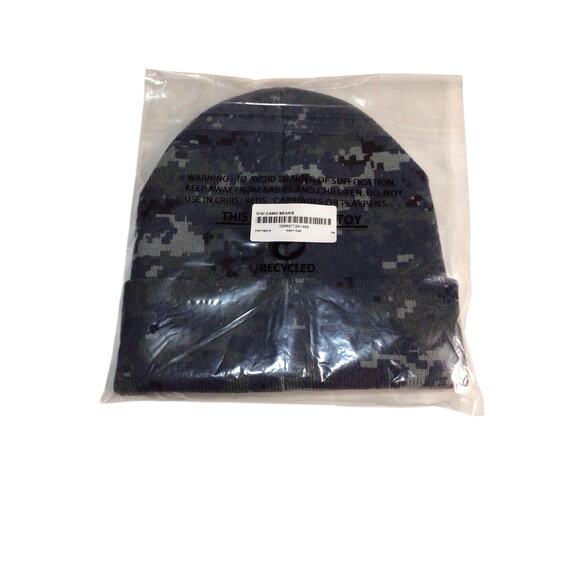 Supreme Digi Camo Beanie Navy F/W 17 New - Picture 2 of 5